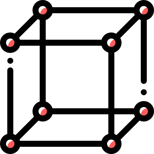 分子 Detailed Rounded Color Omission icon