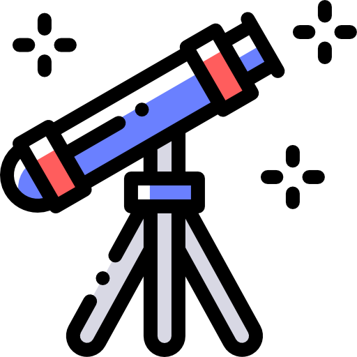 teleskop Detailed Rounded Color Omission ikona