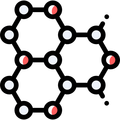 分子 Detailed Rounded Color Omission icon