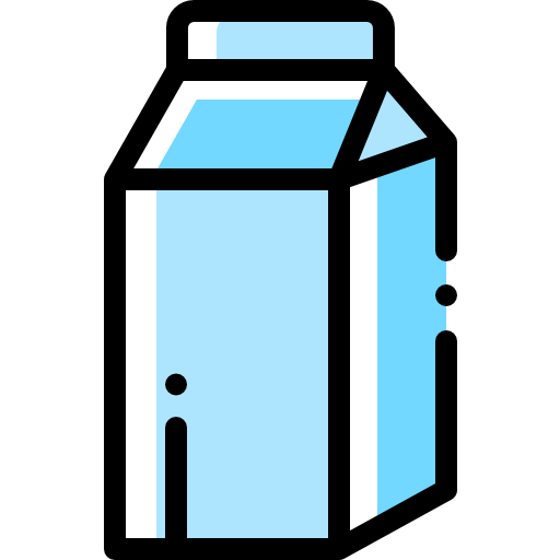 牛乳 Detailed Rounded Color Omission icon