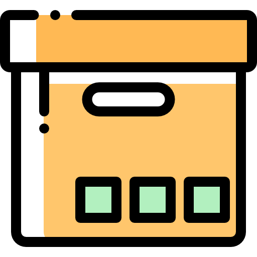 box Detailed Rounded Color Omission icon