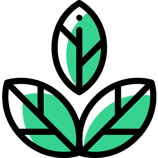 Leaves Detailed Rounded Color Omission icon
