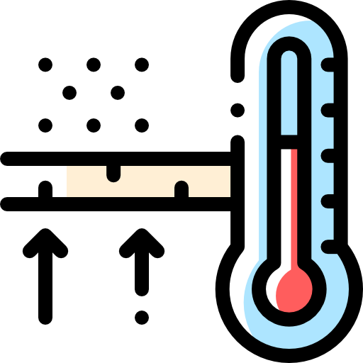 温度 Detailed Rounded Color Omission icon