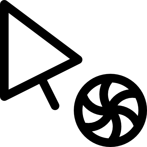 cursor Basic Rounded Lineal icono