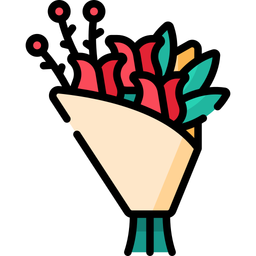 bouquet di fiori Special Lineal color icona