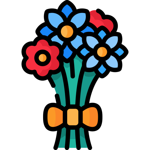 Flower bouquet Special Lineal color icon