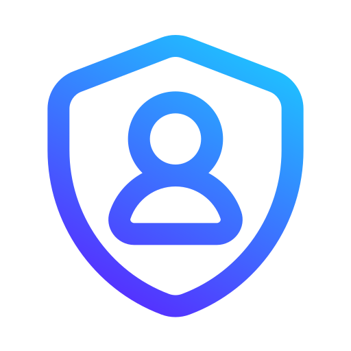 Personal security Generic gradient outline icon
