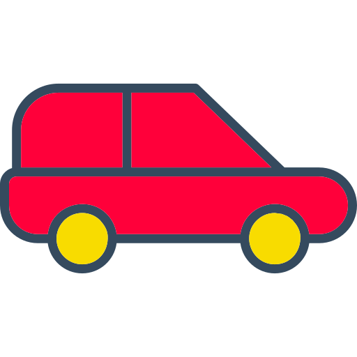 Compact car Generic color lineal-color icon