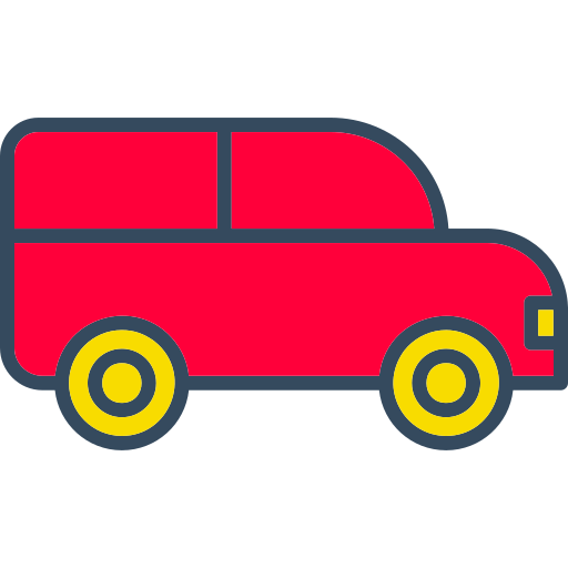 minivan Generic color lineal-color icono
