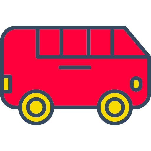 소형 버스 Generic color lineal-color icon