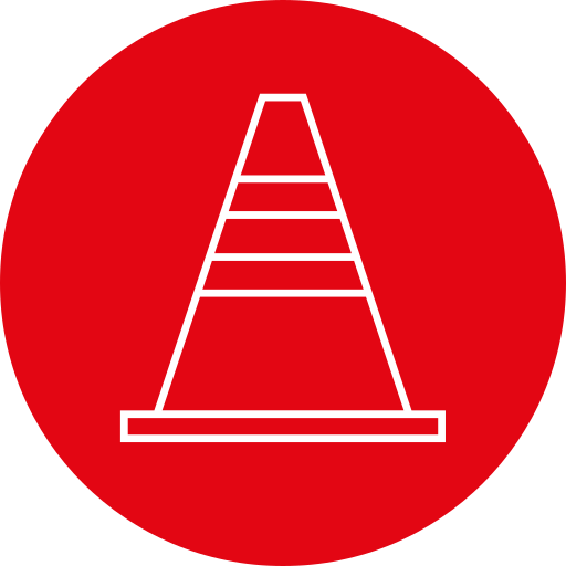 cône de signalisation Generic color fill Icône