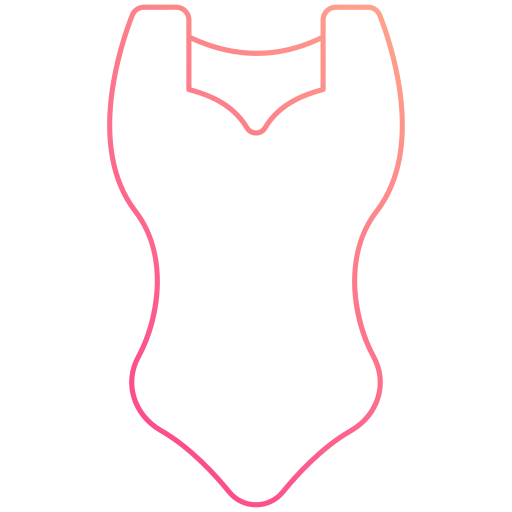 traje de baño Generic gradient outline icono