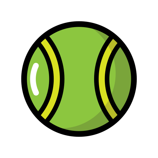 palla da tennis Generic color lineal-color icona