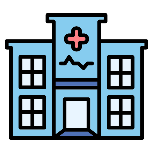 Hospital building Generic color lineal-color icon