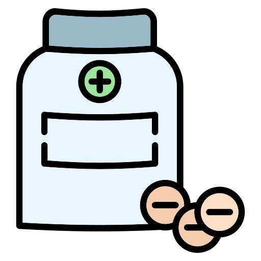 Pill bottle Generic color lineal-color icon