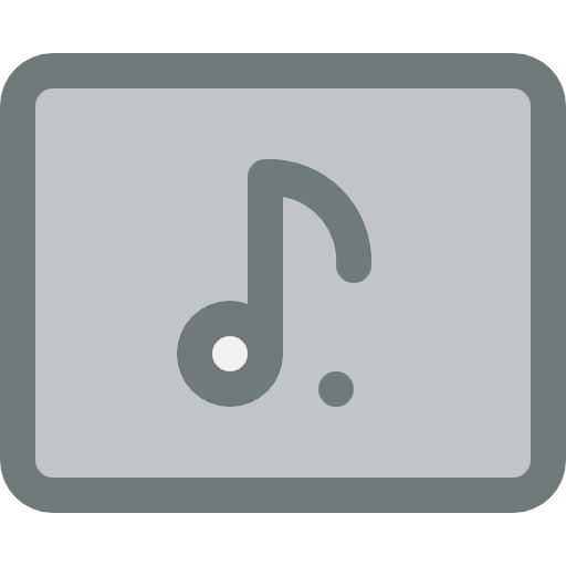 Music Justicon Two Tone Gray icon