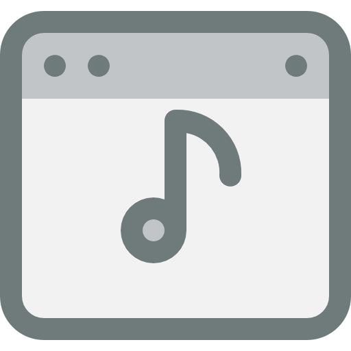 Music Justicon Two Tone Gray icon