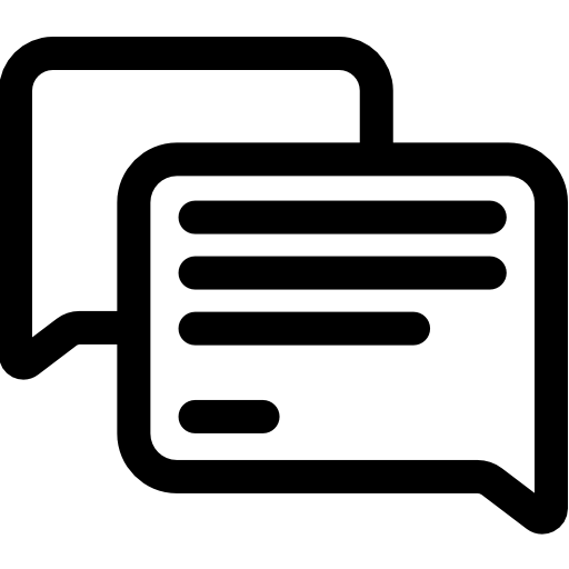 bate-papo Basic Rounded Lineal Ícone