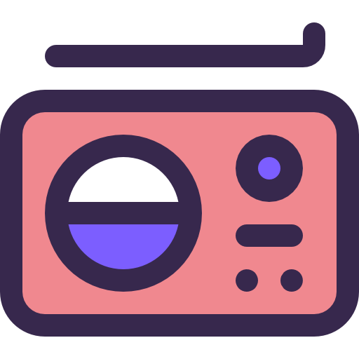 radio Justicon Lineal Color icono