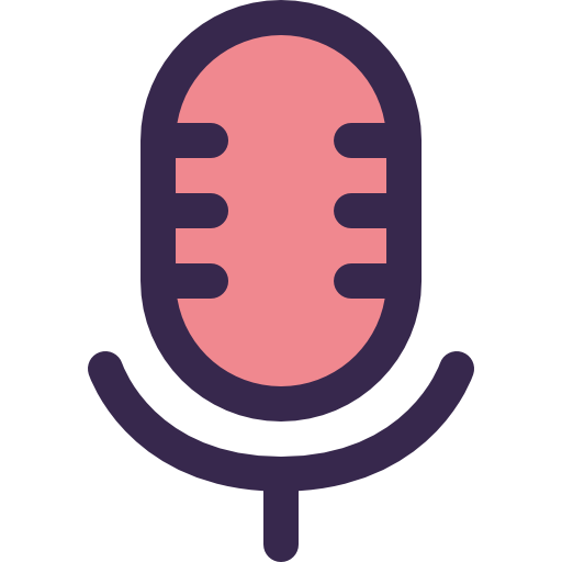 microfone Justicon Lineal Color Ícone