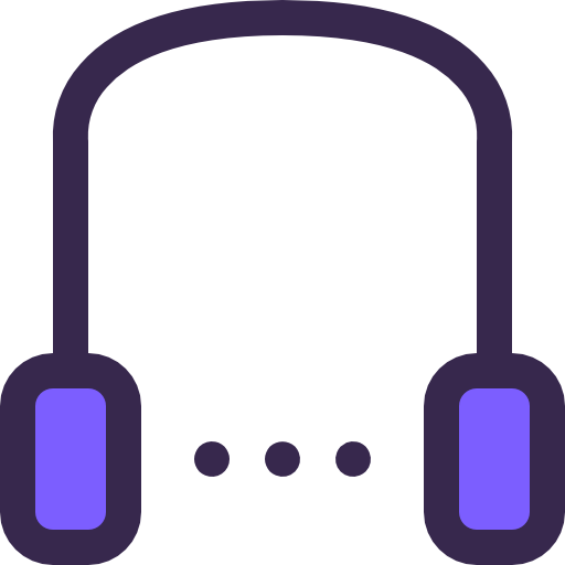 Headphones Justicon Lineal Color icon
