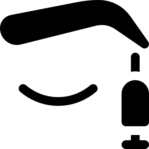 cejas Basic Rounded Filled icono