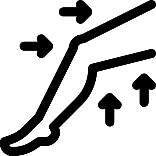 pierna Basic Rounded Lineal icono