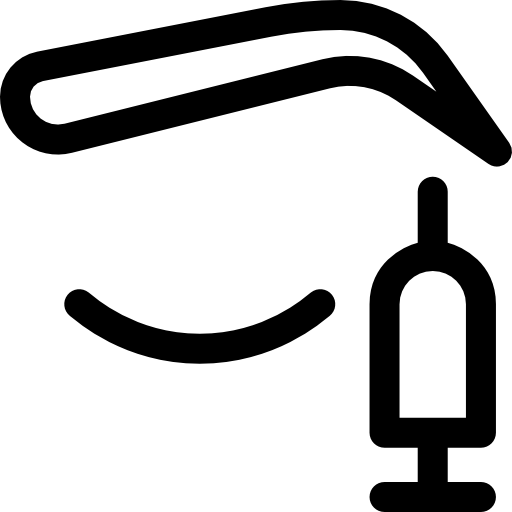 cejas Basic Rounded Lineal icono