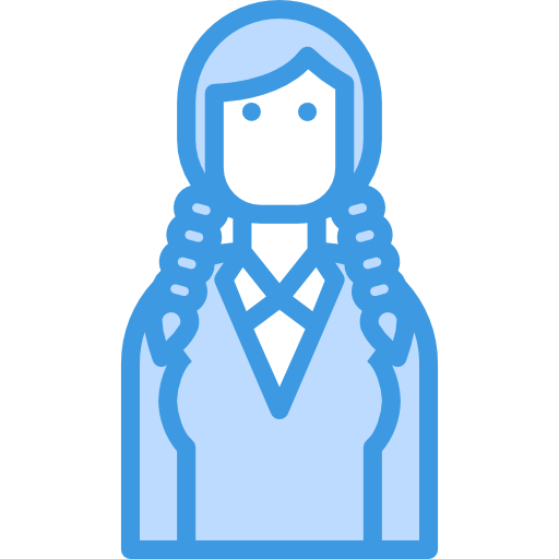 geschäftsfrau itim2101 Blue icon