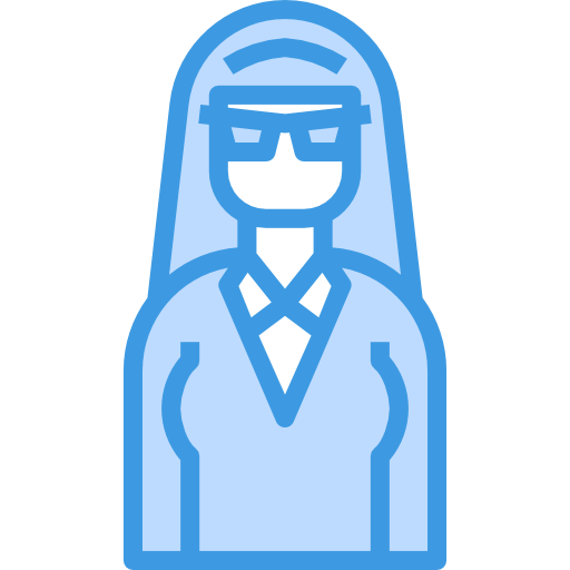zakenvrouw itim2101 Blue icoon
