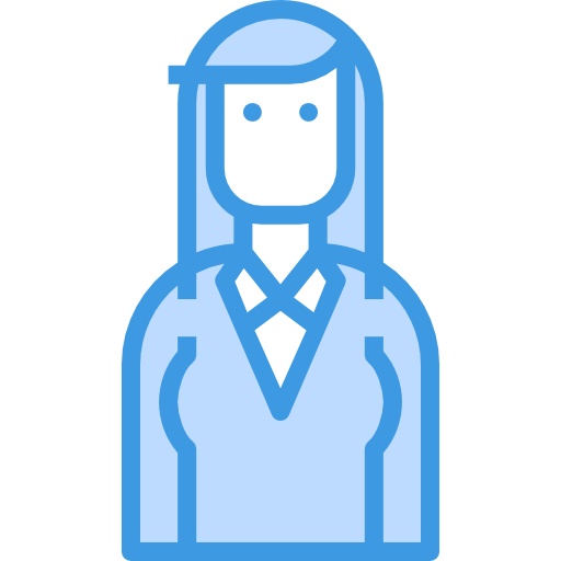 mujer de negocios itim2101 Blue icono