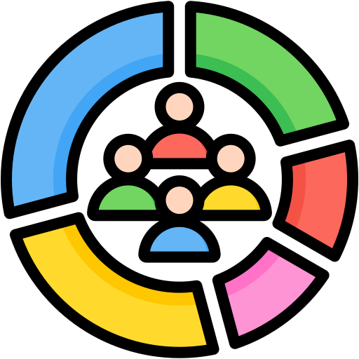 顧客のセグメンテーション Generic color lineal-color icon