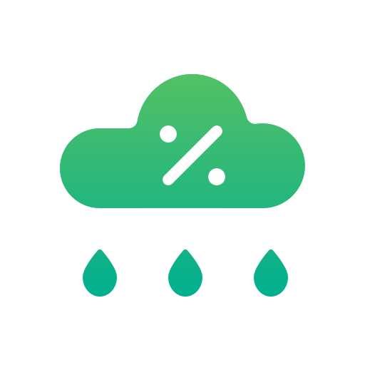 Rainfall Generic gradient fill icon