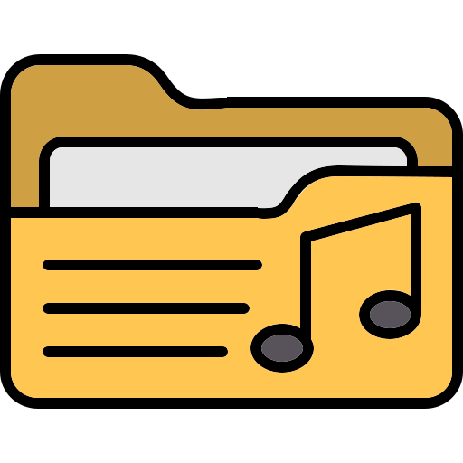 Music folder Generic color lineal-color icon