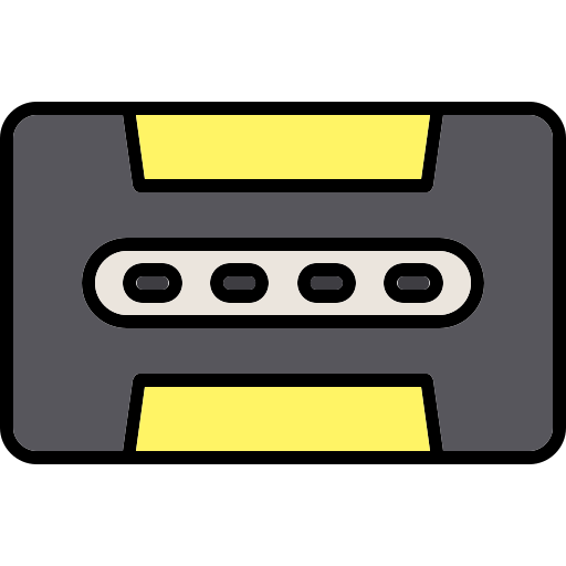 카세트 Generic color lineal-color icon