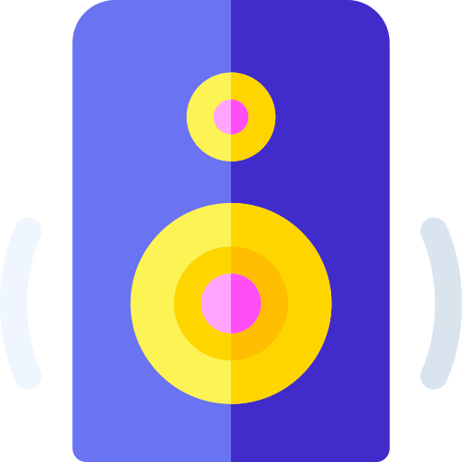 スピーカー Basic Rounded Flat icon