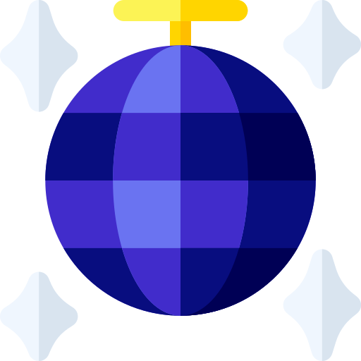 bola de disco Basic Rounded Flat icono