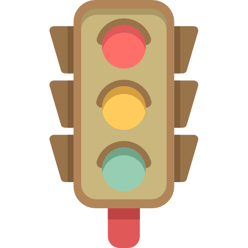 Traffic light Flaticons.com Lineal Color icon