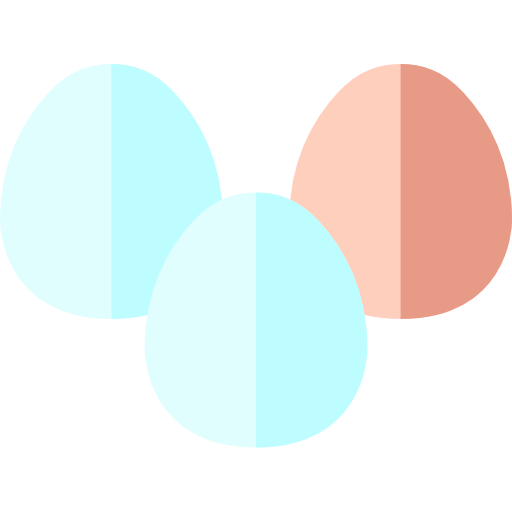 des œufs Basic Rounded Flat Icône