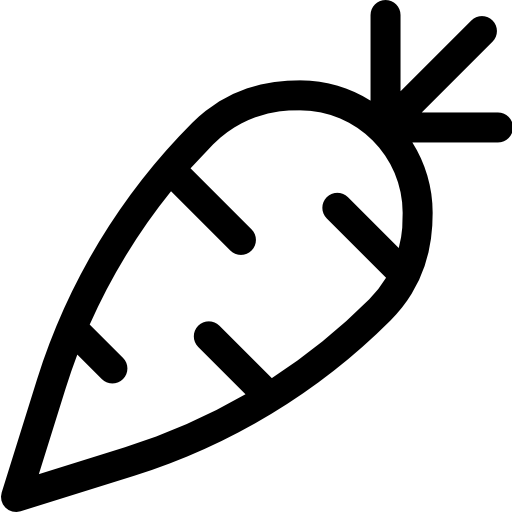 にんじん Basic Rounded Lineal icon