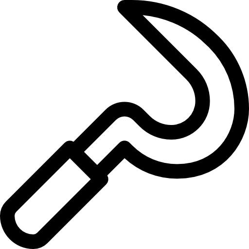 鎌 Basic Rounded Lineal icon