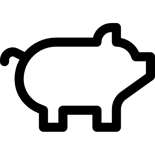 돼지 Basic Rounded Lineal icon