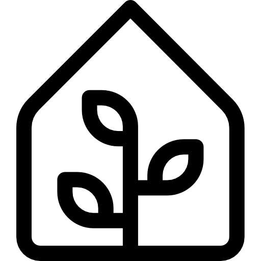 gewächshaus Basic Rounded Lineal icon