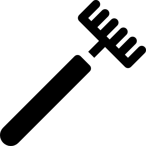 rastrillo Basic Rounded Filled icono
