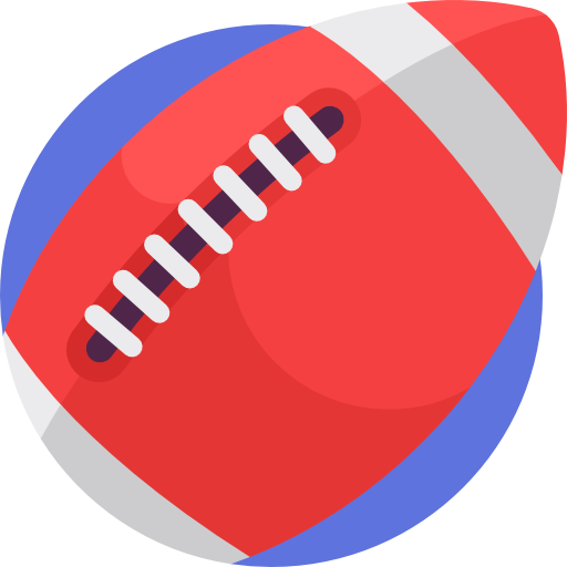 football americano Detailed Flat Circular Flat icona