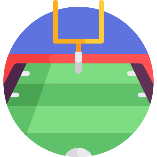 boisko do futbolu amerykańskiego Detailed Flat Circular Flat ikona