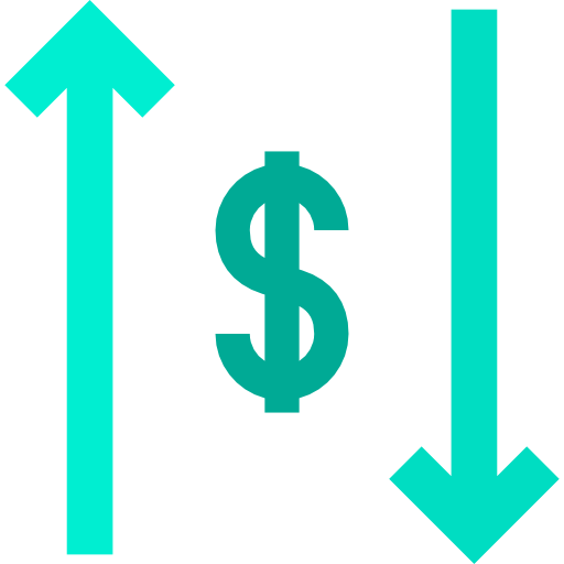 Devaluation Basic Straight Flat icon