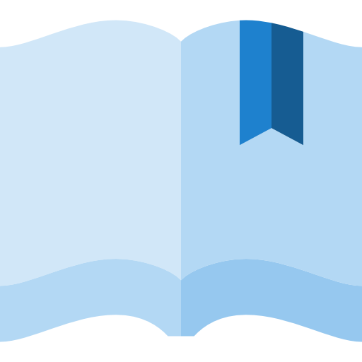 livre ouvert Basic Straight Flat Icône