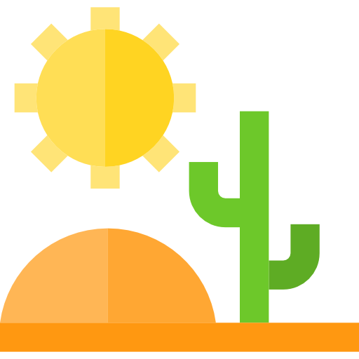 woestijn Basic Straight Flat icoon