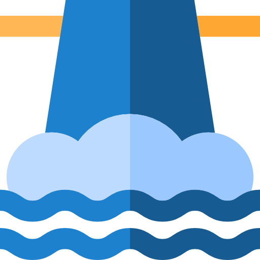 Waterfall Basic Straight Flat icon